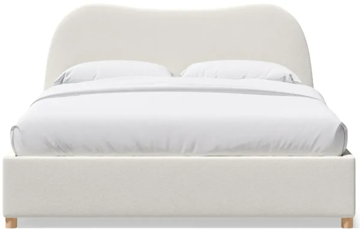 Celine Queen Curved Bed