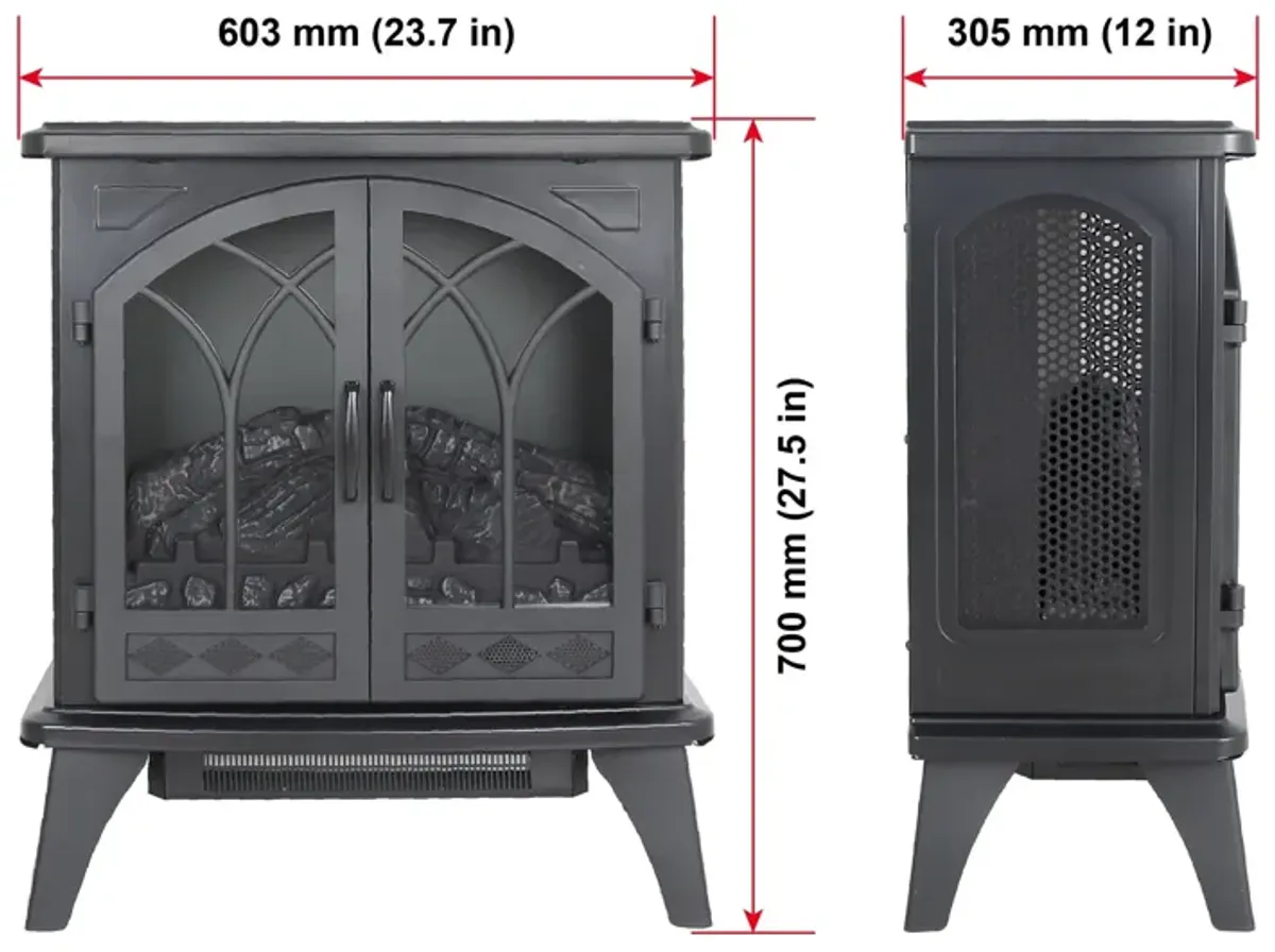 MONDAWE 24 Inch 3D Infrared Electric Stove With Remote Control