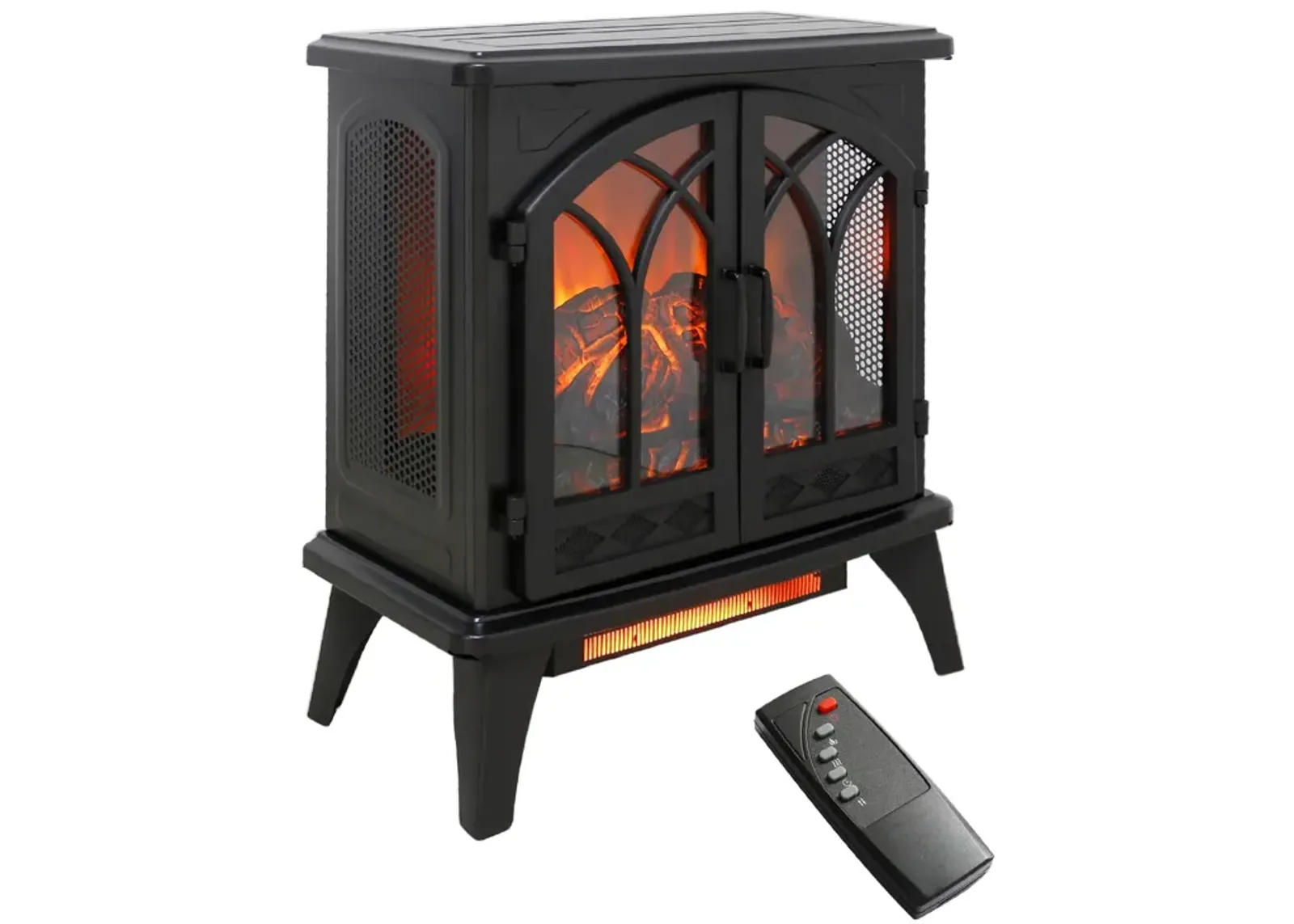 MONDAWE 24 Inch 3D Infrared Electric Stove With Remote Control