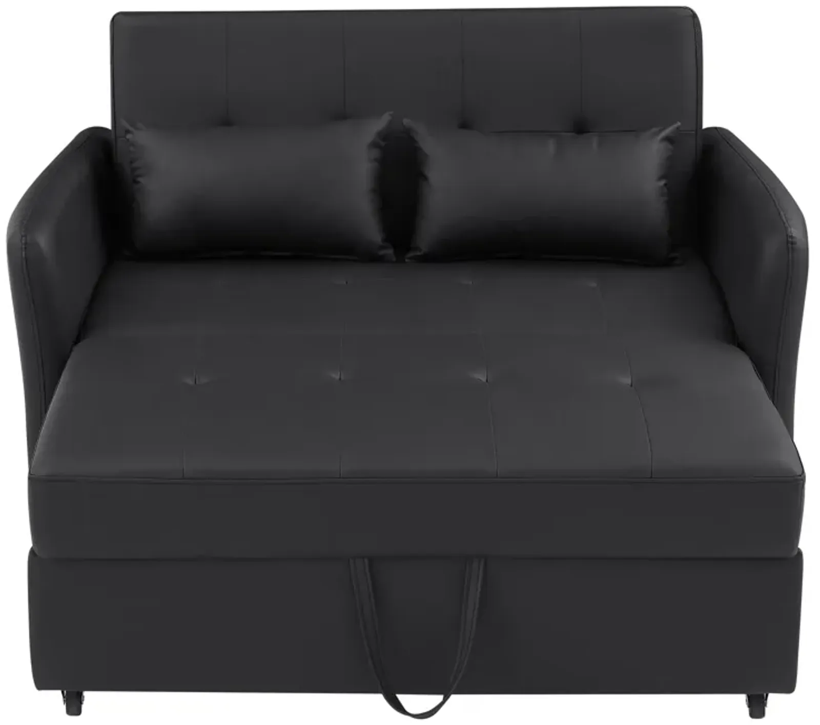 Merax Convertible PU Loveseat Sleeper Sofa Bed