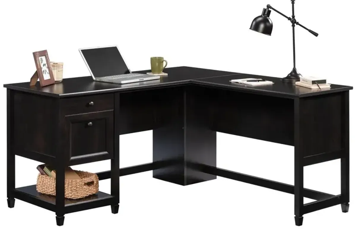 Sauder Edge Water L-Desk Eb