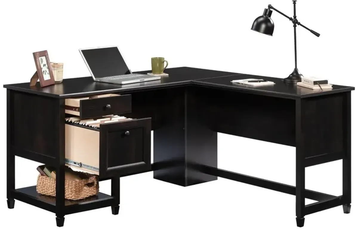 Sauder Edge Water L-Desk Eb