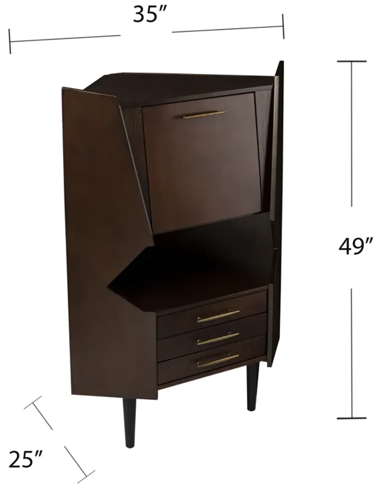 Madigan Corner Bar Cabinet