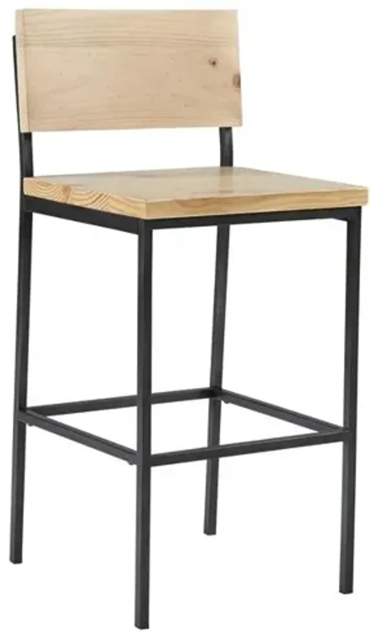 Wood/Metal Counter Stool - Natural