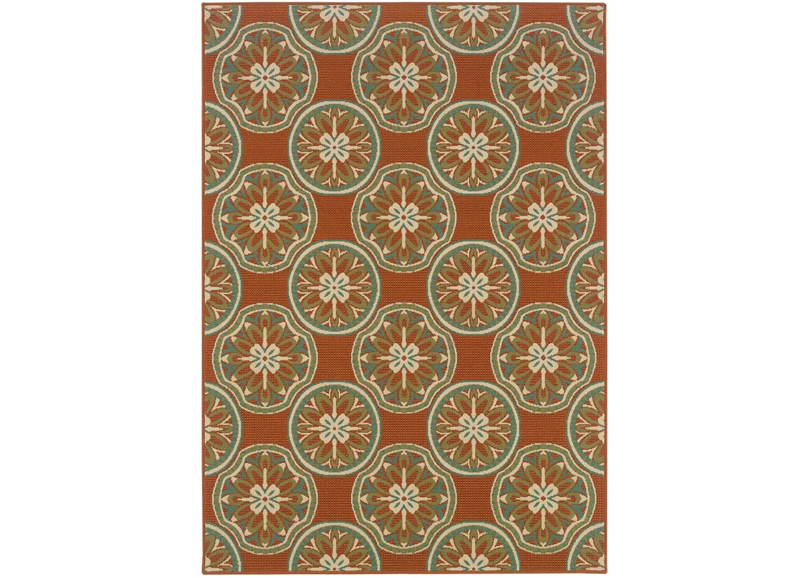 Montego 5'3" x 7'6" Rust Rug