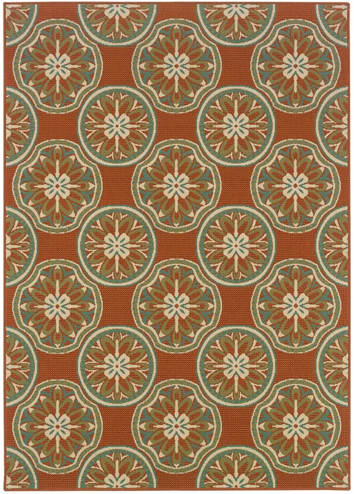 Montego 5'3" x 7'6" Rust Rug