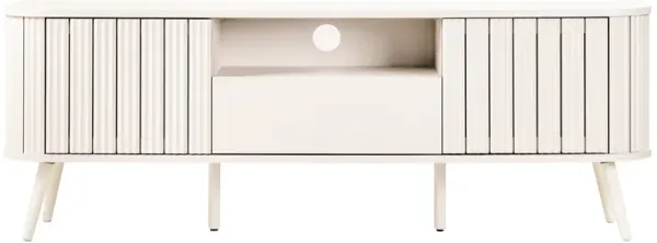 Damien Curved TV Stand with Drawer