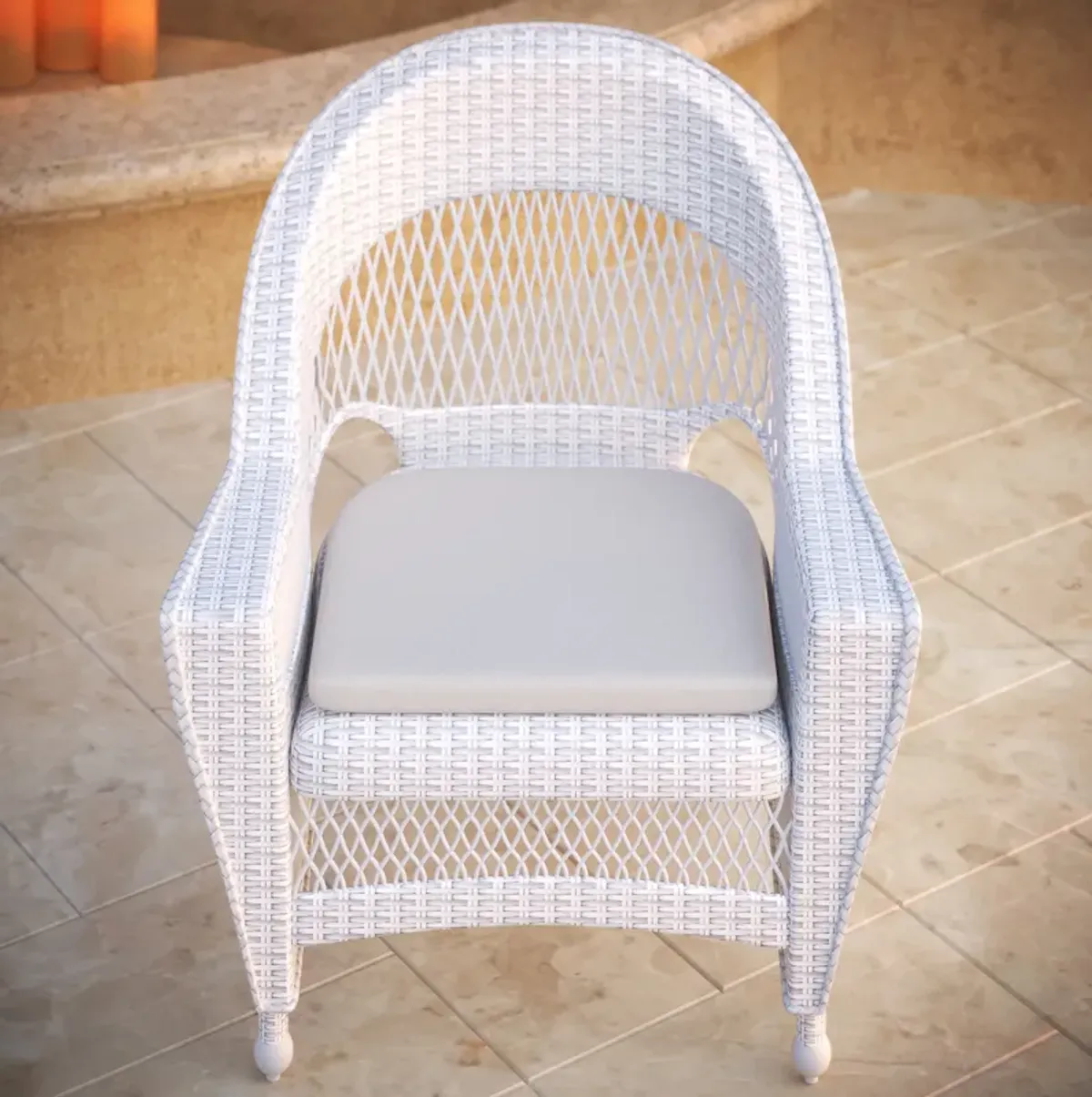 Indoor/Outdoor Sunbrella 18W x 17.5 x 2 Dining Chair Replacement Cushion