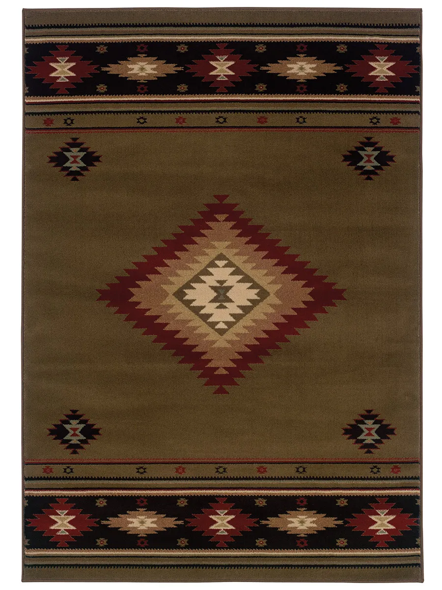 Hudson 7'8" x 10'10" Green Rug