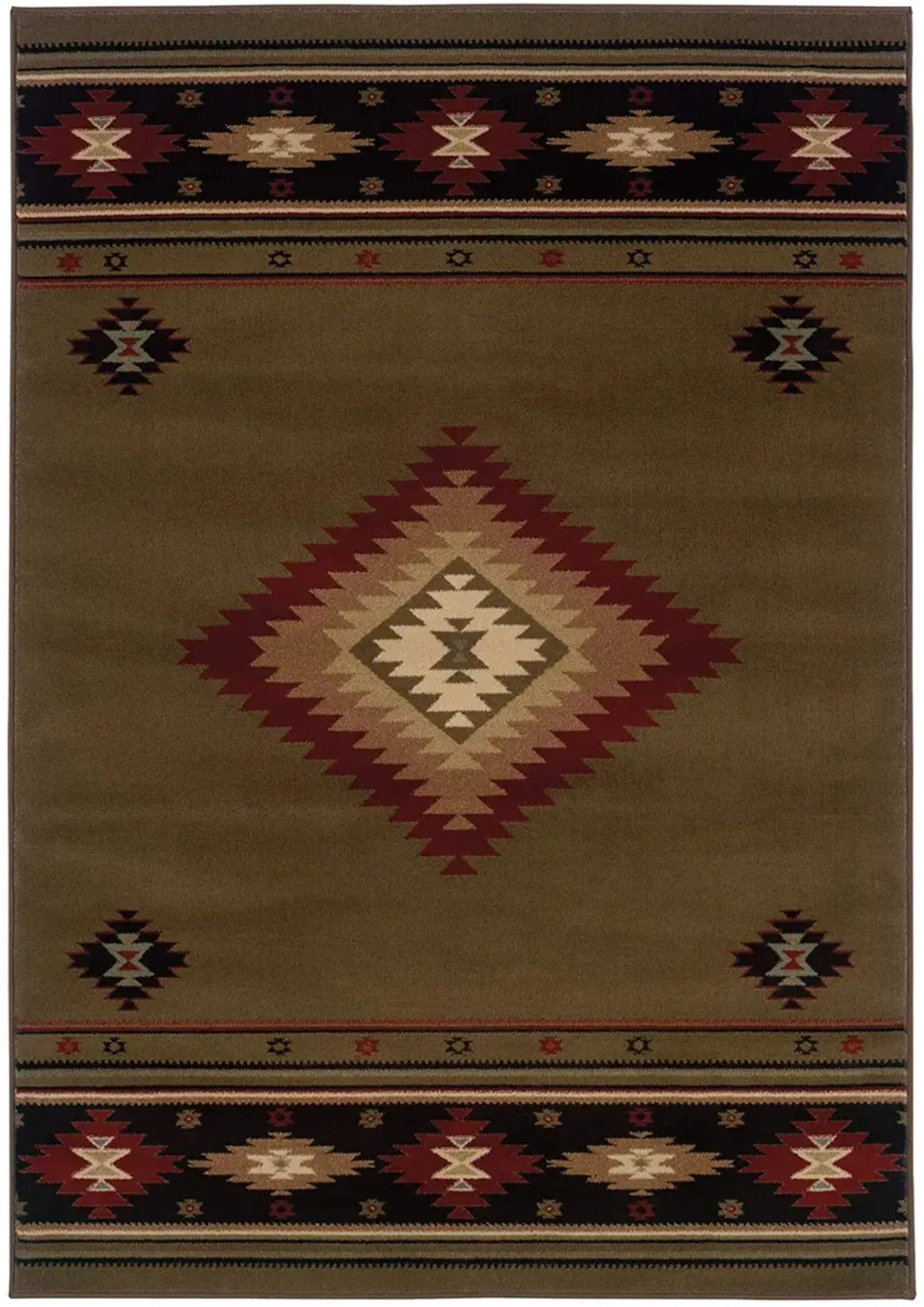 Hudson 7'8" x 10'10" Green Rug