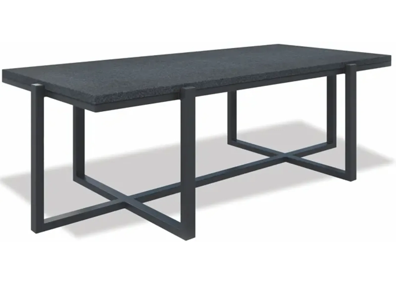 Rectangle Coffee Table, Slate Finish with Granite Top