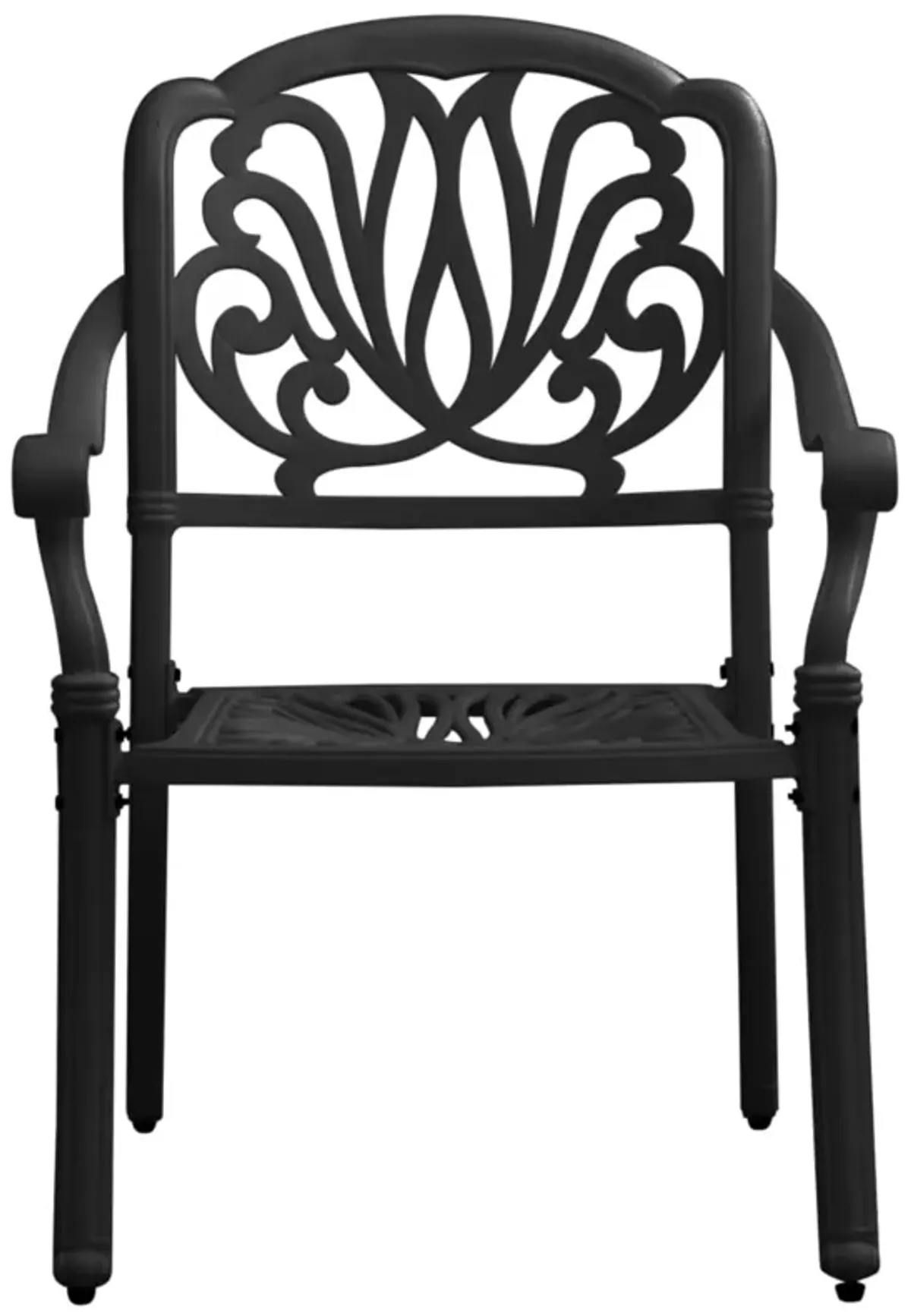 vidaXL 3 Piece Bistro Set Cast Aluminum Black