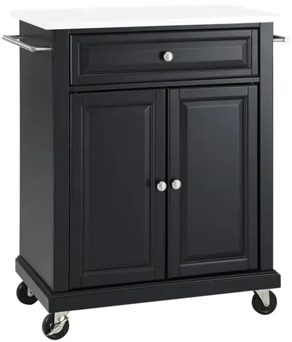 Crosley Furniture Compact Stone Top Kitchen Cart