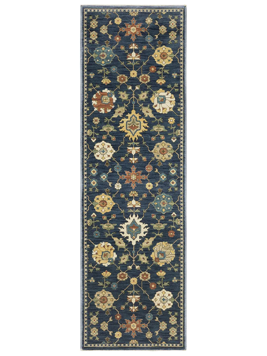 Francesca 2'3" x 7'6" Blue Rug