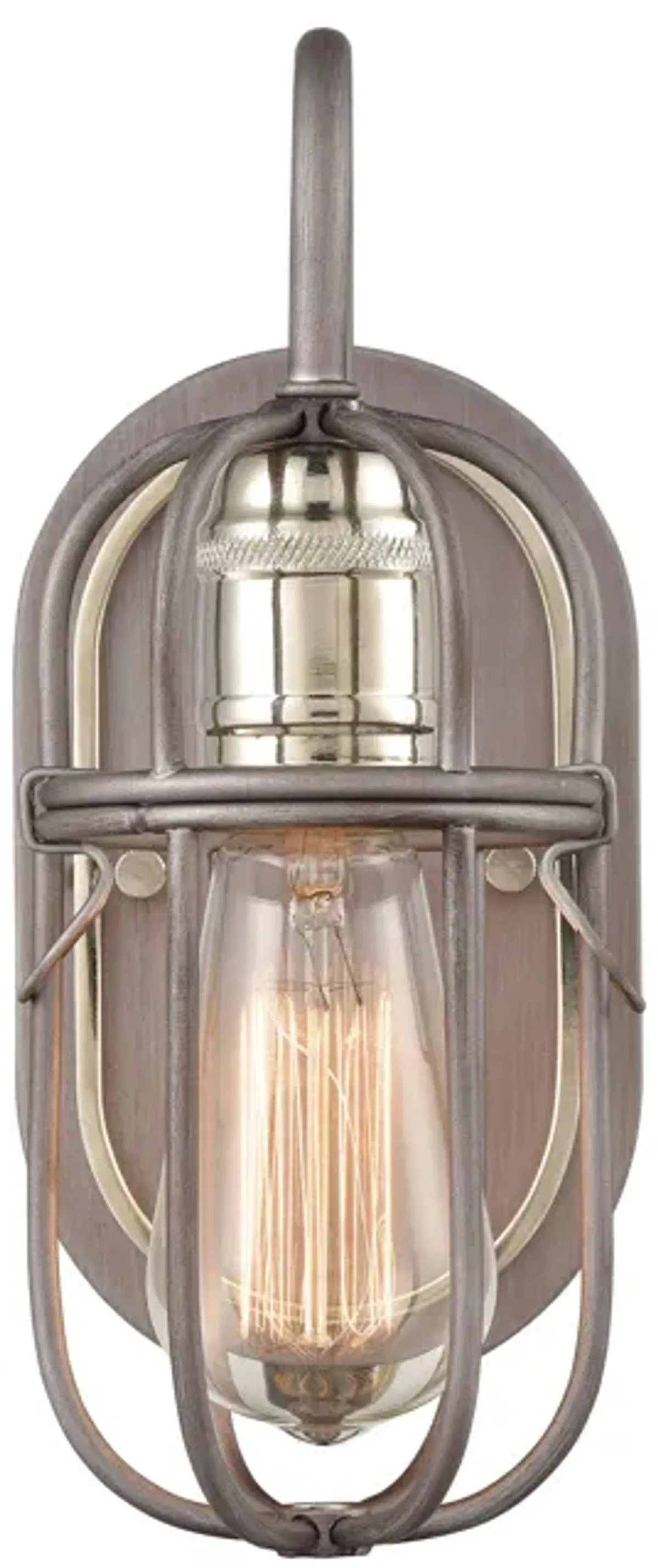 Industrial Cage  1-Light Vanity Light