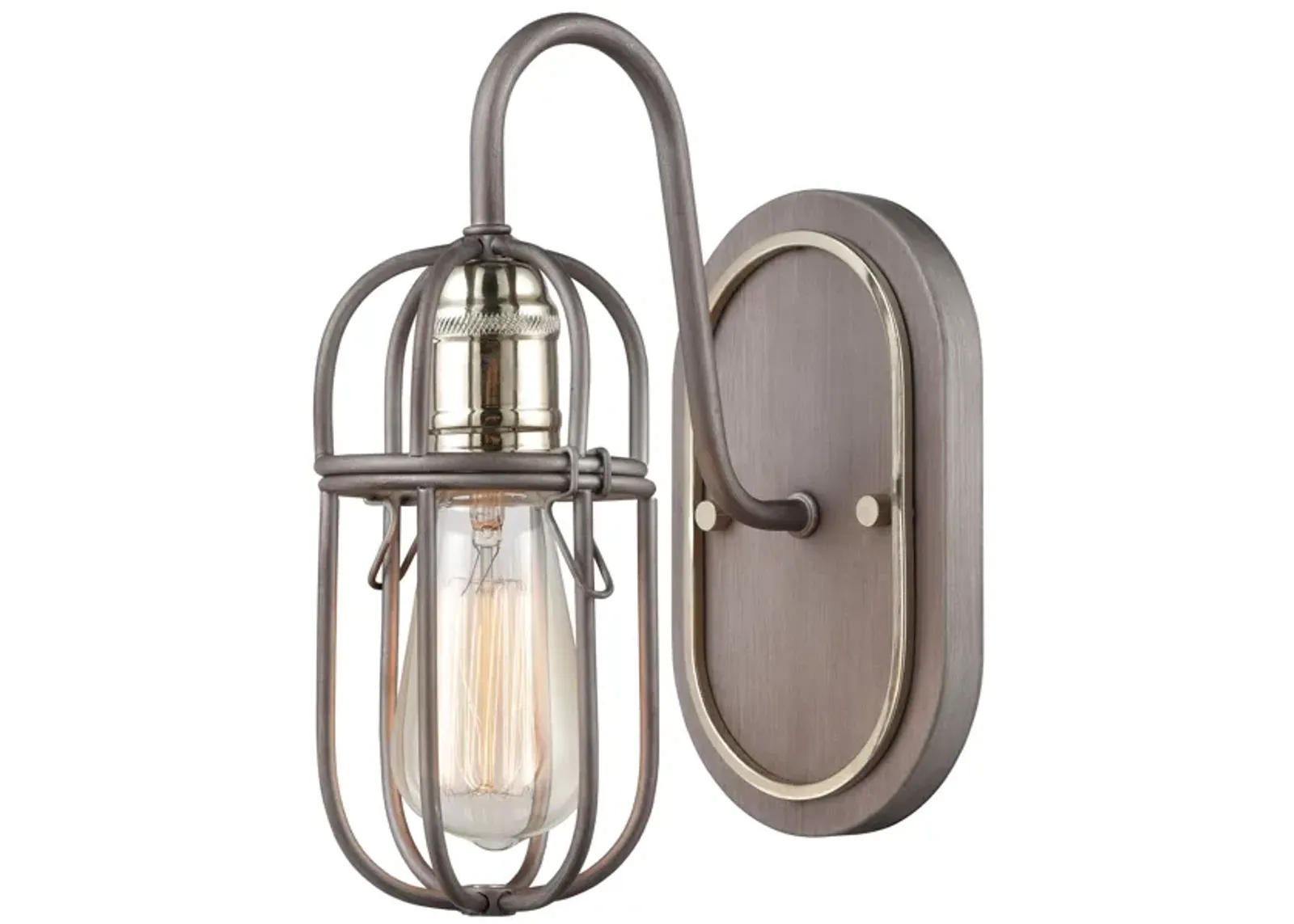 Industrial Cage  1-Light Vanity Light