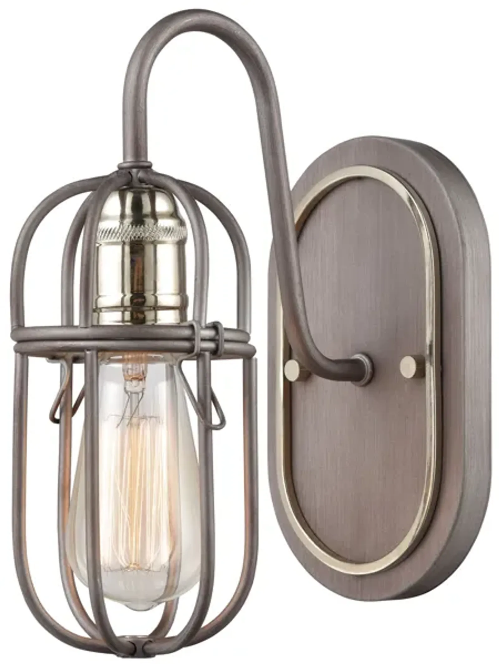 Industrial Cage  1-Light Vanity Light