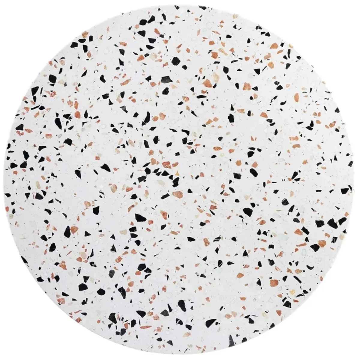 Modway - Lippa 36" Round Terrazzo Dining Table Black White