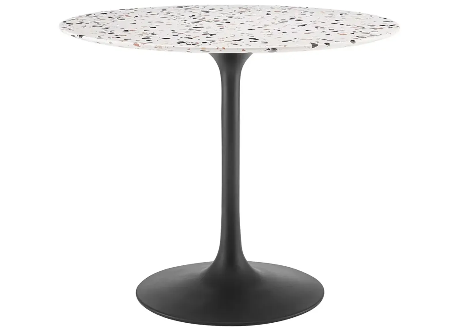 Modway - Lippa 36" Round Terrazzo Dining Table Black White