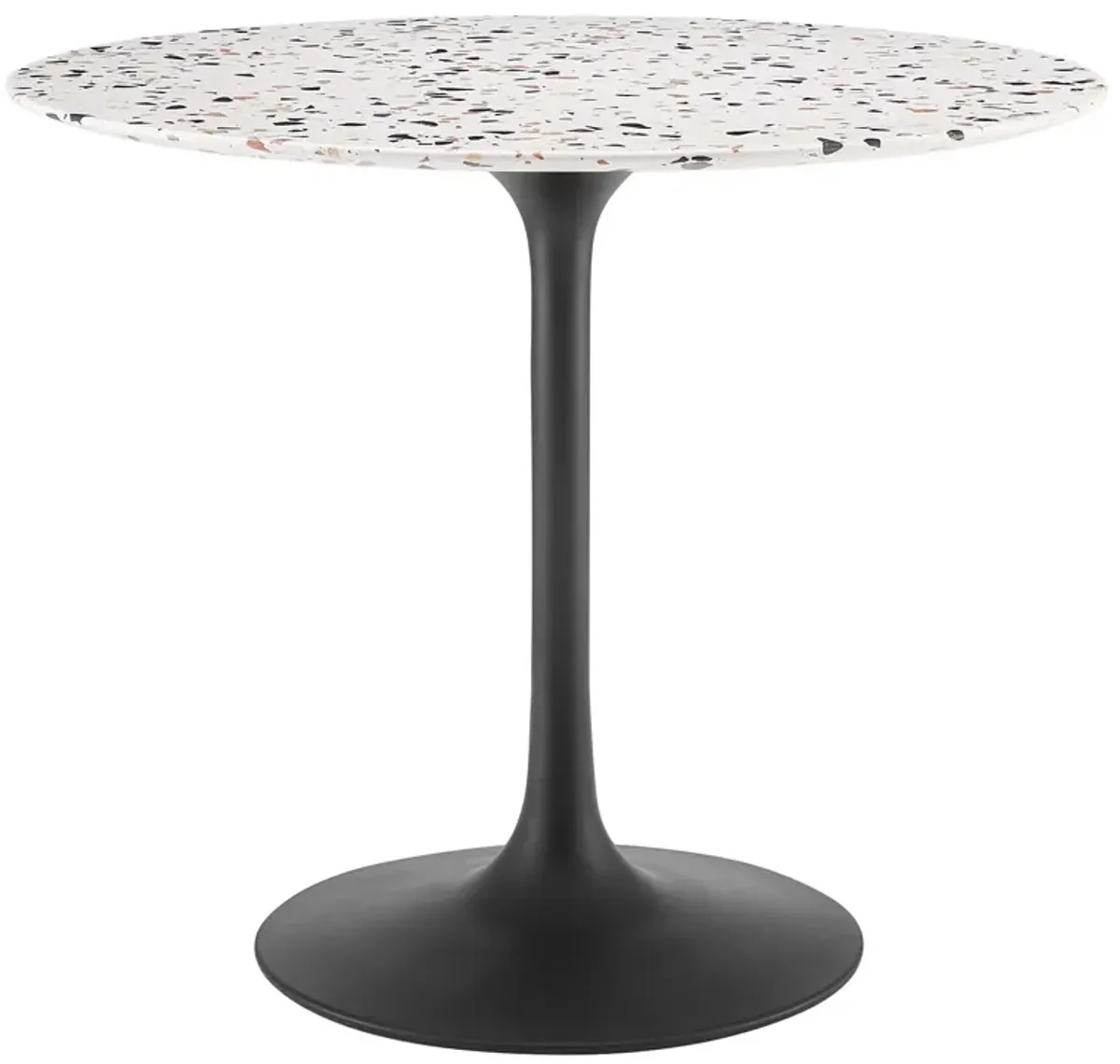 Modway - Lippa 36" Round Terrazzo Dining Table Black White