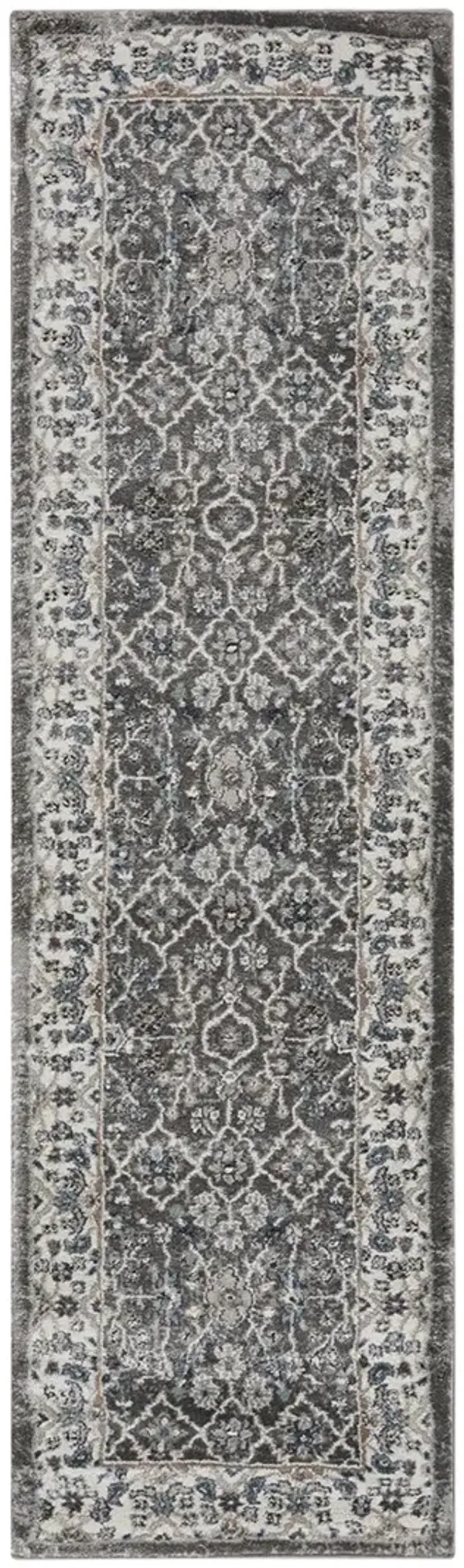 American Manor AMR01 Gray/Ivory 2'2" x 7'6" Rug