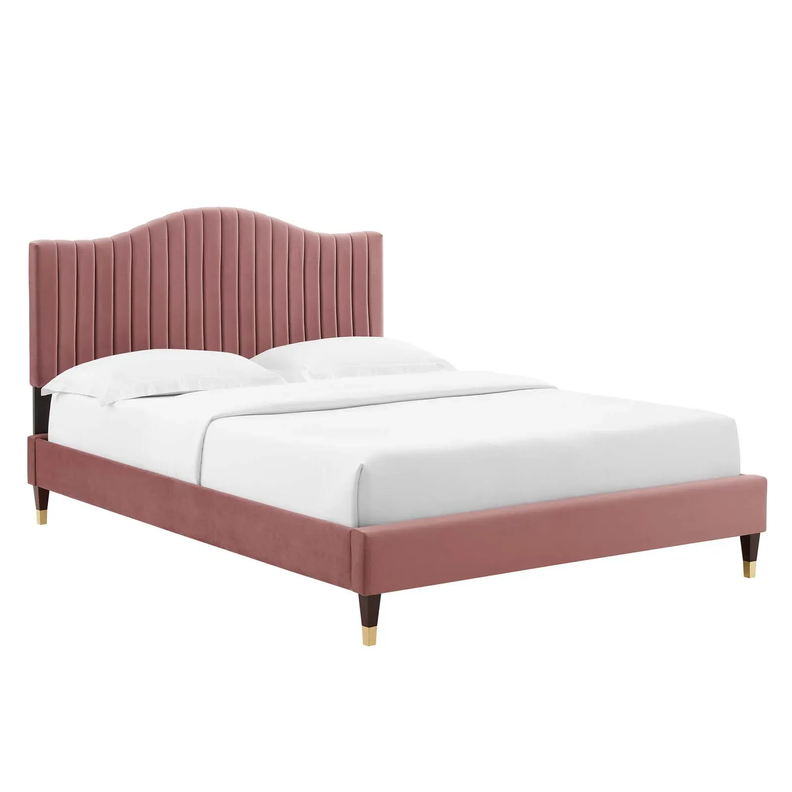 Modway - Juniper Channel Tufted Performance Velvet King Platform Bed