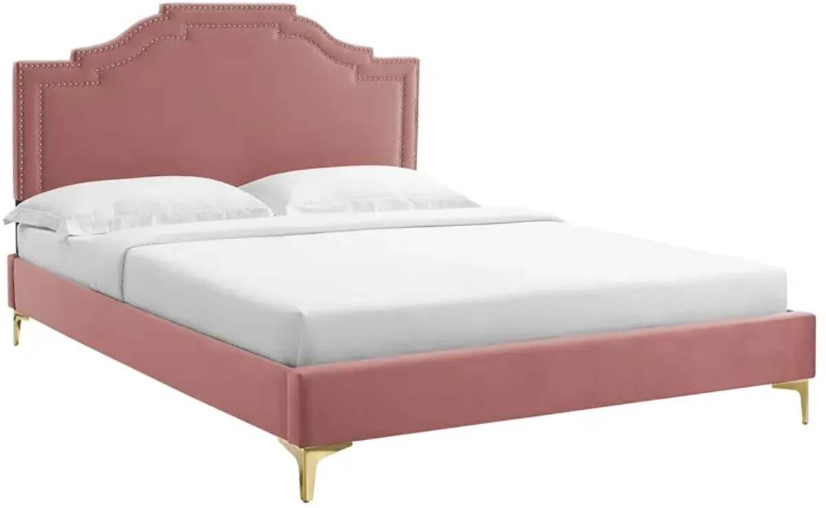 Modway - Adelaide Performance Velvet Queen Platform Bed