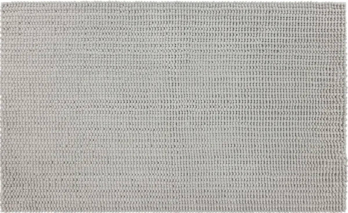 Homespun Noodle Silver 2' 3" x 3' 9" Bath Mat