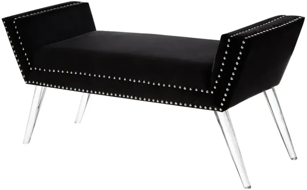 Inspired Home Janelle Velvet Bench