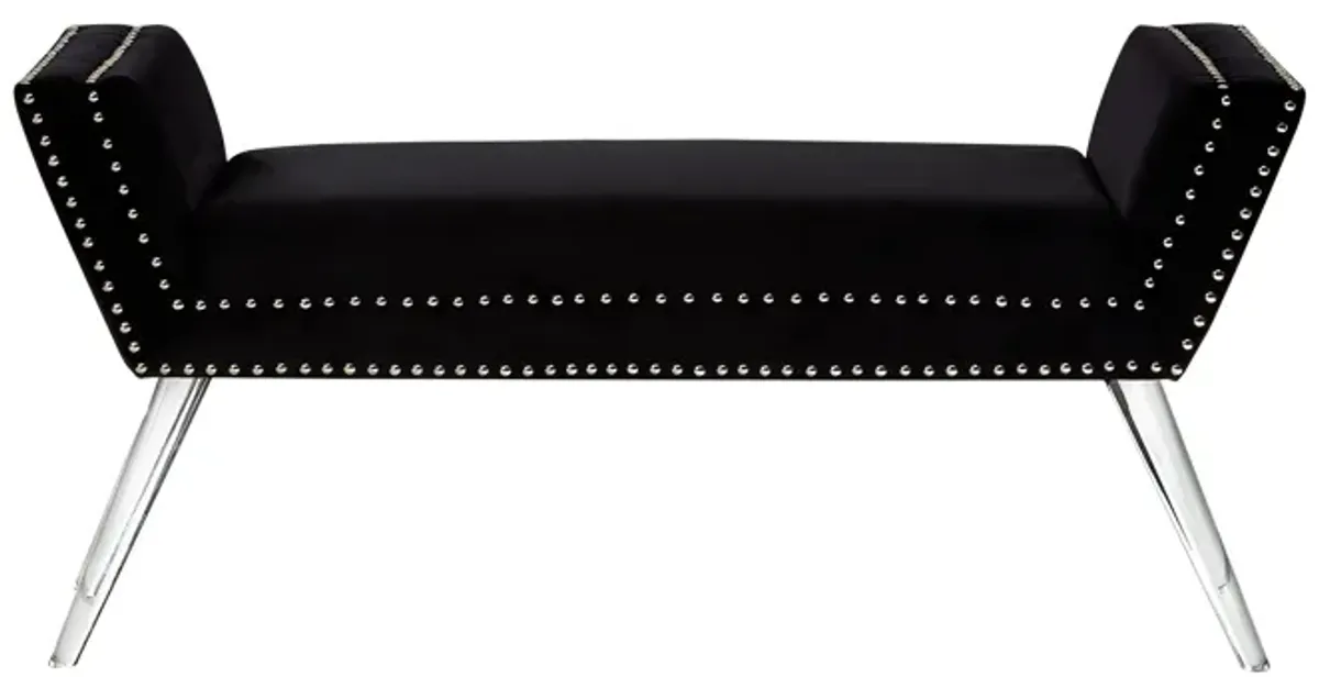 Inspired Home Janelle Velvet Bench