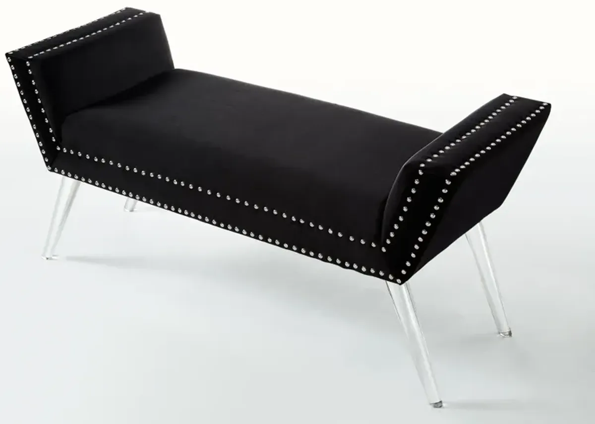 Inspired Home Janelle Velvet Bench