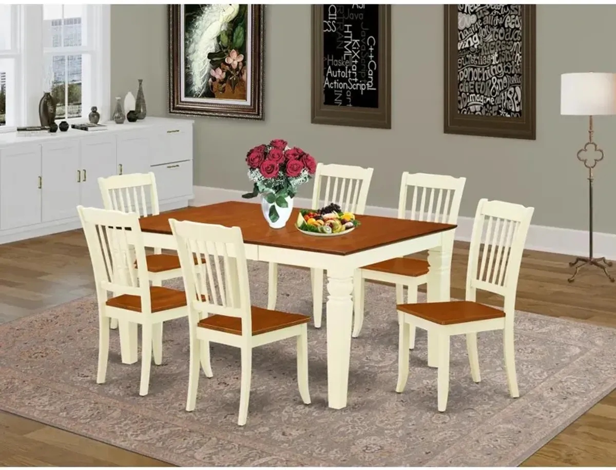 Dining Room Set Buttermilk & Cherry