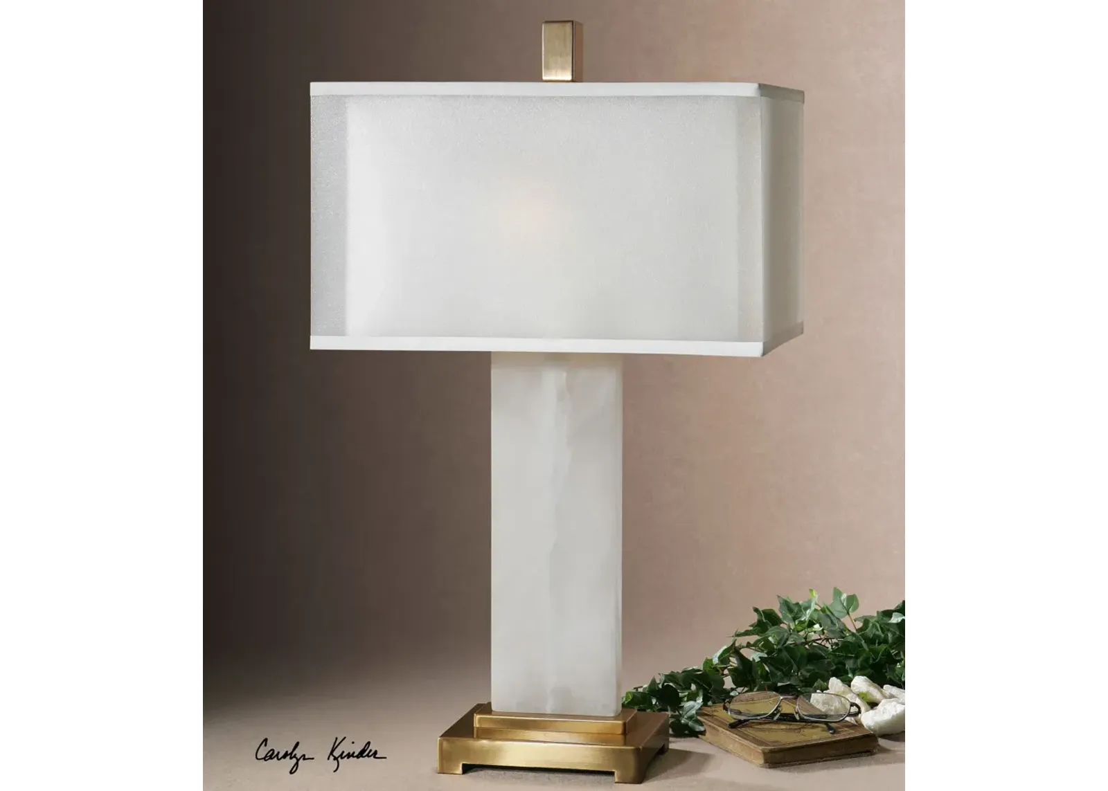 Uttermost Athanas Alabaster Lamp