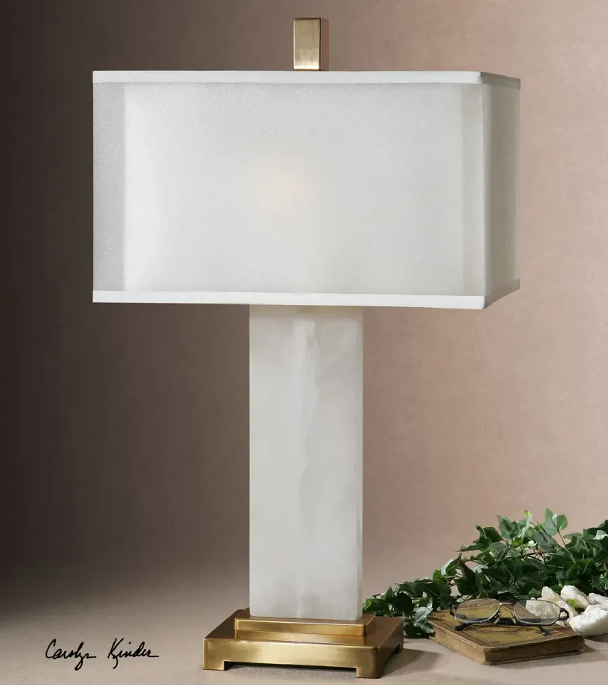 Uttermost Athanas Alabaster Lamp