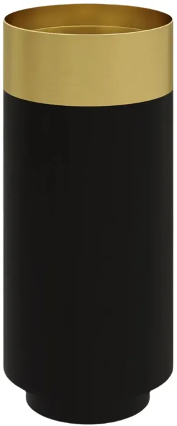 Black Gold Light Luxury Texture Stainless Steel Column Basin