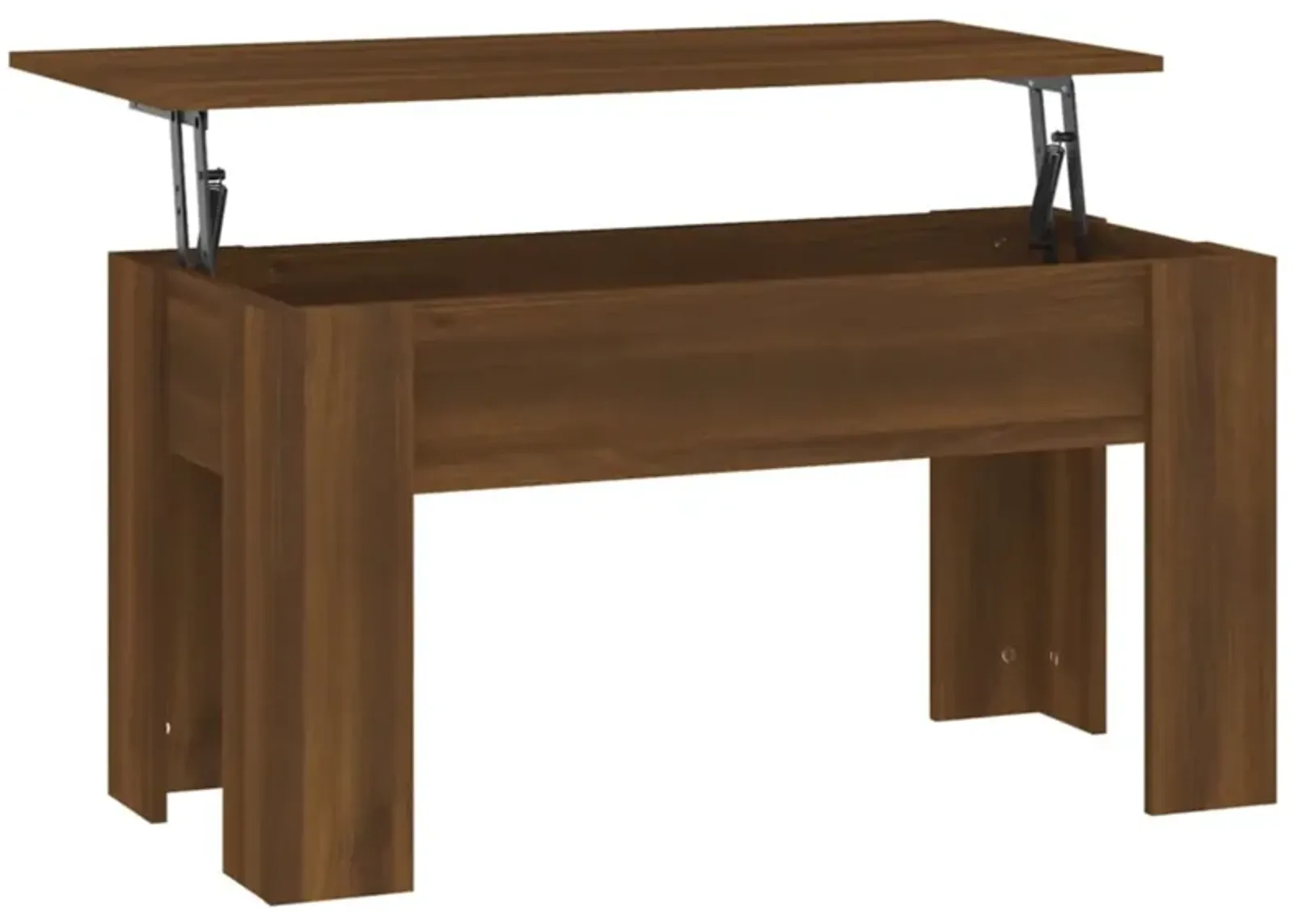 vidaXL Coffee Table Brown Oak 39.8"x19.3"x20.5" Engineered Wood