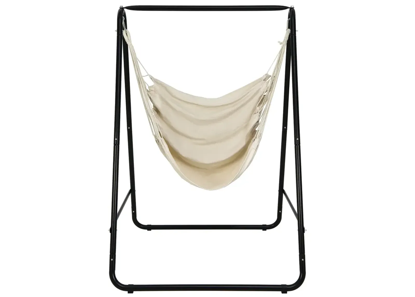 Hanging Padded Hammock Chair with Stand and Heavy Duty Steel