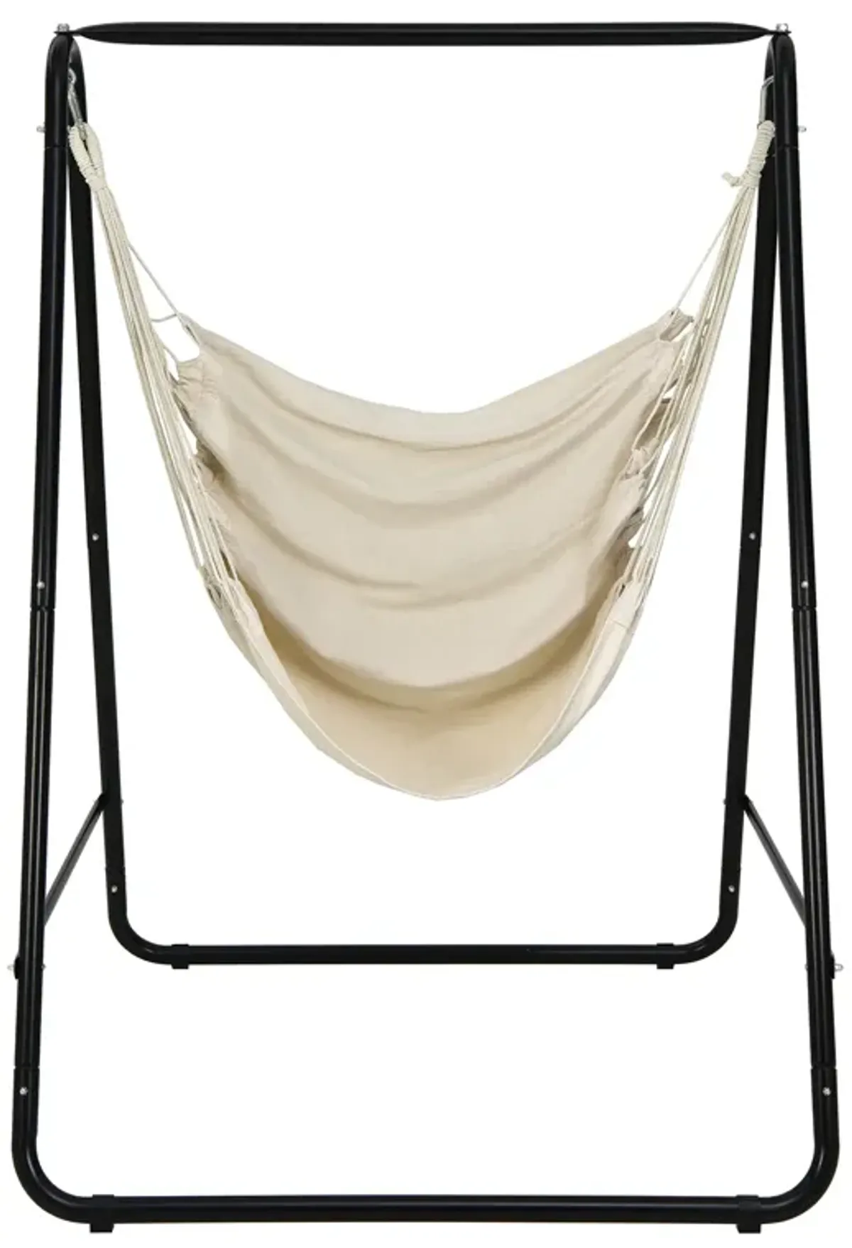 Hanging Padded Hammock Chair with Stand and Heavy Duty Steel