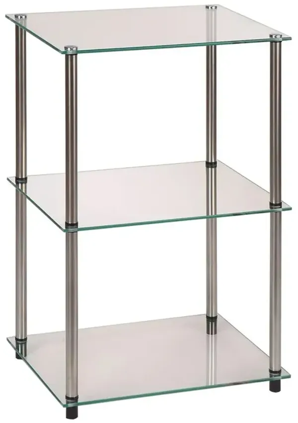 Convience Concept, Inc. Designs2Go Classic Glass 3 Tier Lamp / End Table