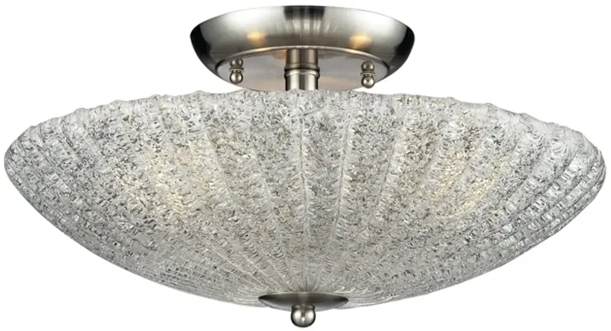 Luminese 16'' Wide 3-Light Semi Flush Mount