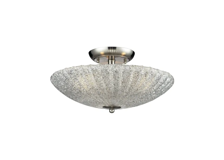 Luminese 16'' Wide 3-Light Semi Flush Mount