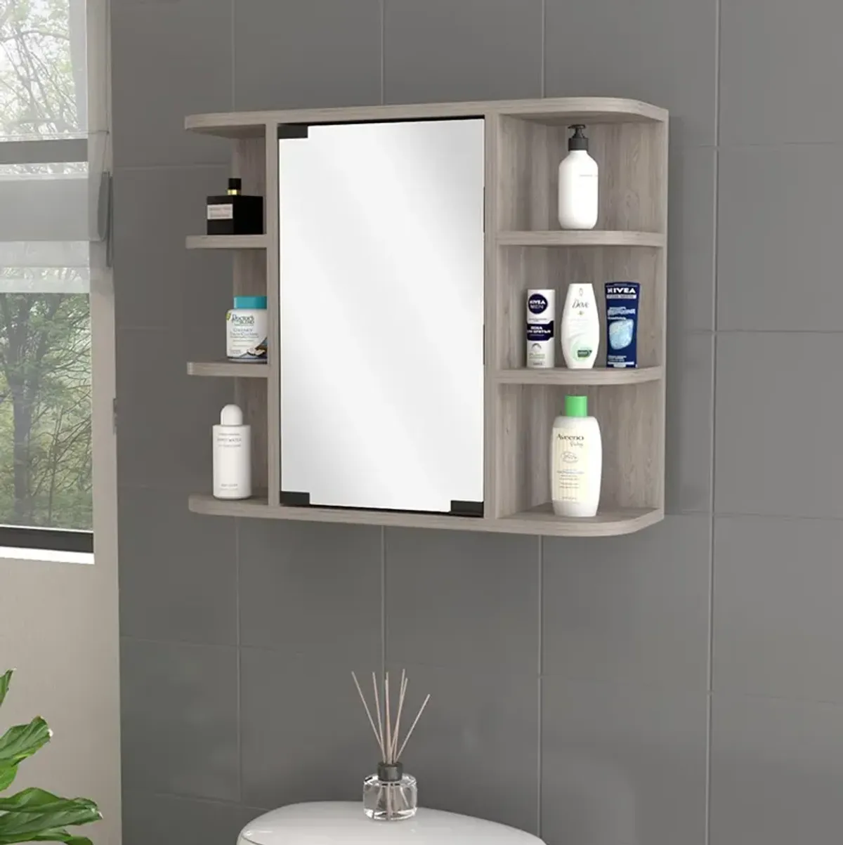 Valdez Medicine Cabinet Light Gray