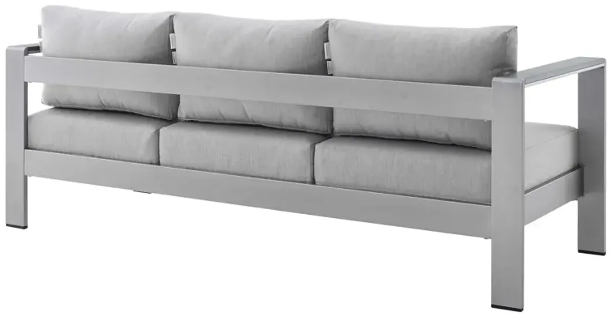 Modway - Shore Sunbrella® Fabric Aluminum Outdoor Patio Sofa