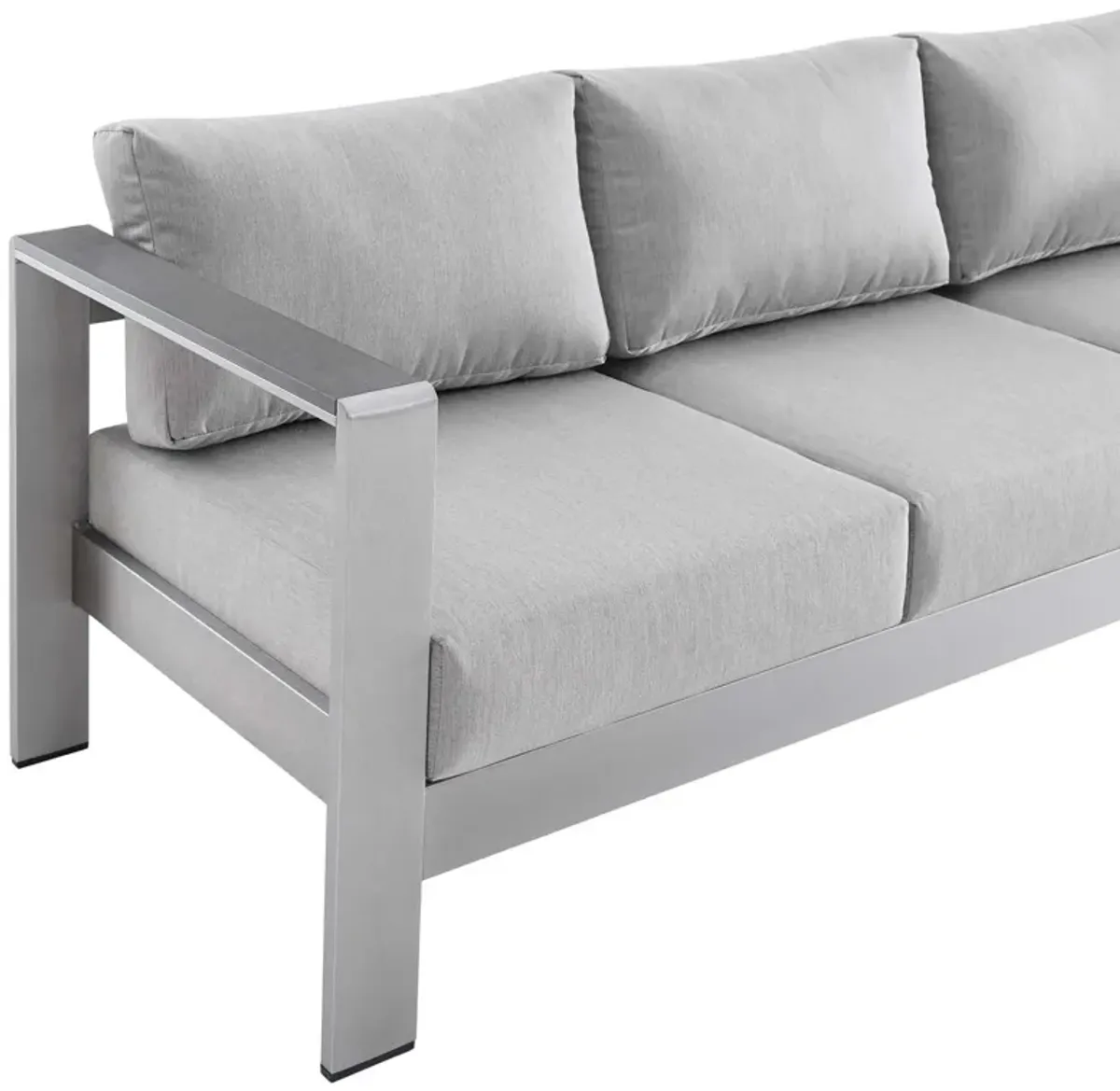 Modway - Shore Sunbrella® Fabric Aluminum Outdoor Patio Sofa