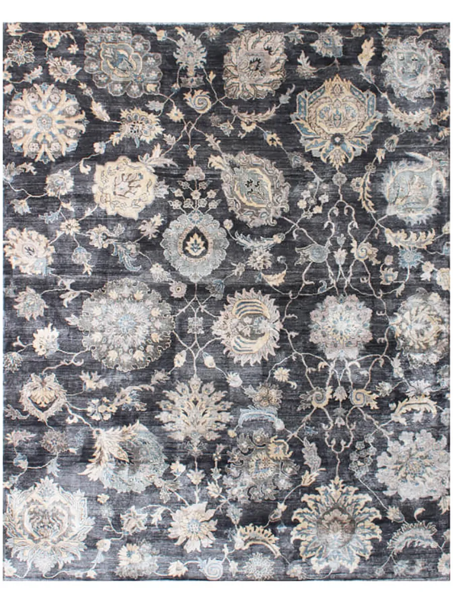 Sophia SOP740184 Charcoal 9" x 12" Rug