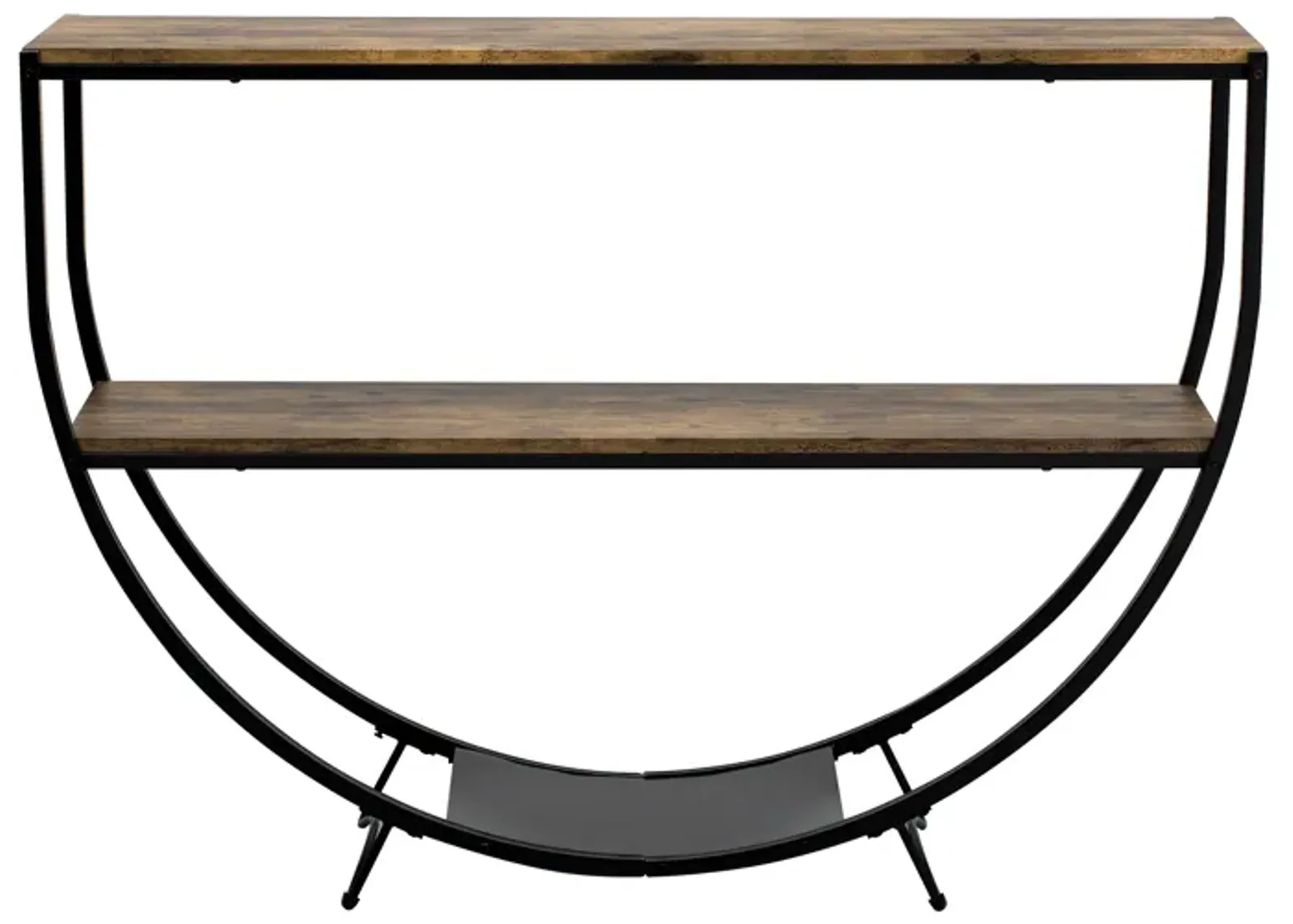 Merax Industrial Demilune Shape Console Table