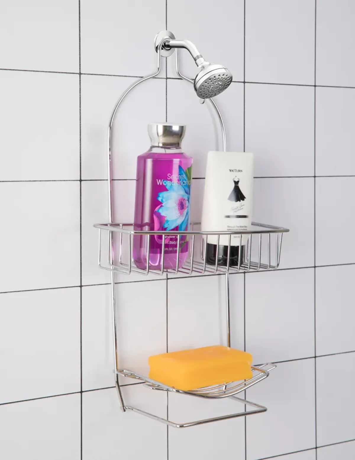 Metal Wire Hanging Bathroom Shower Storage Rack