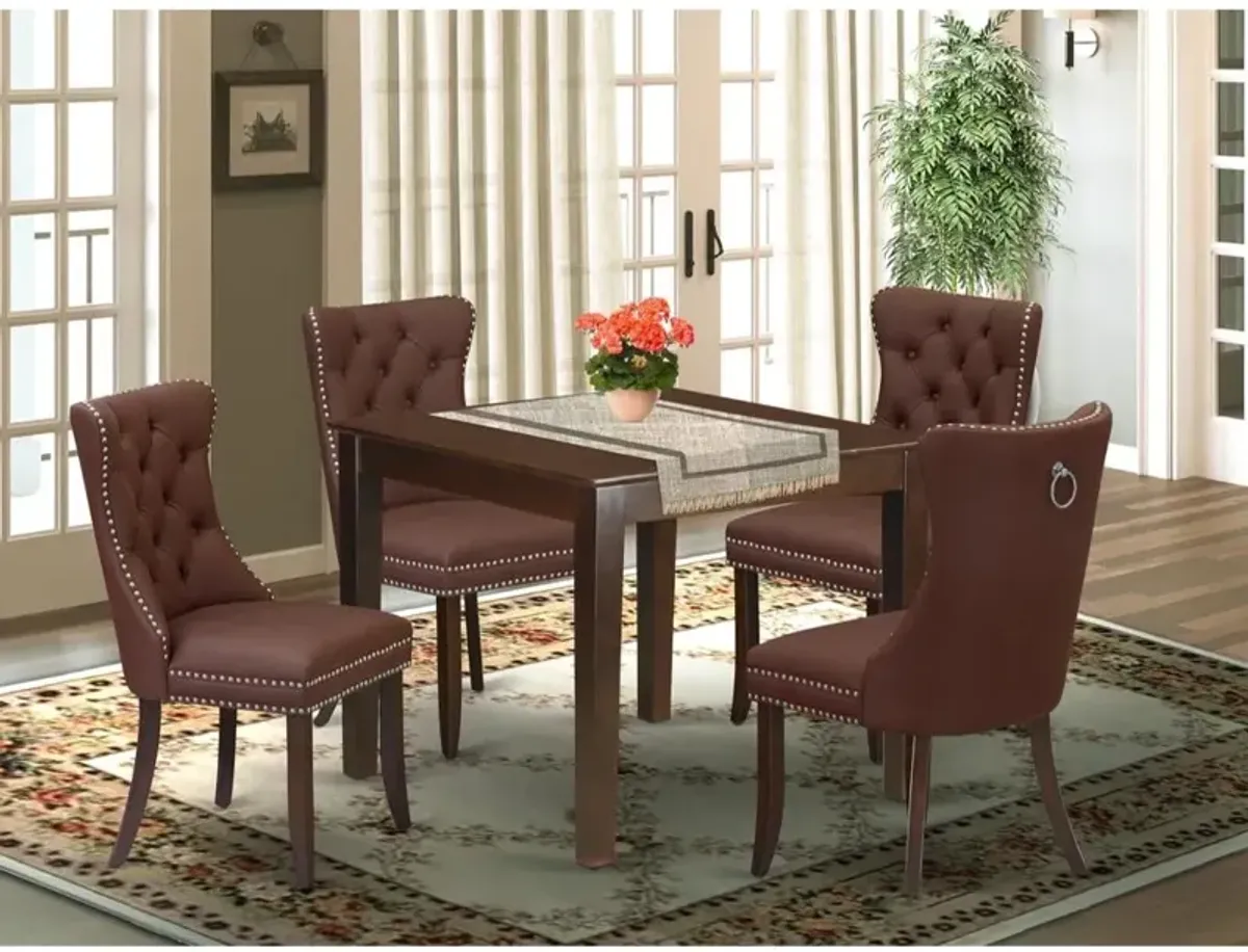 5 Piece Modern Dining Table Set