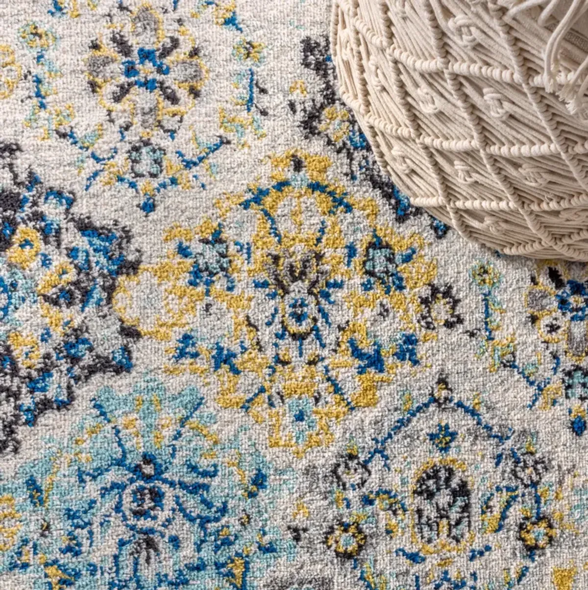 Modern Persian Boho Vintage Trellis Area Rug