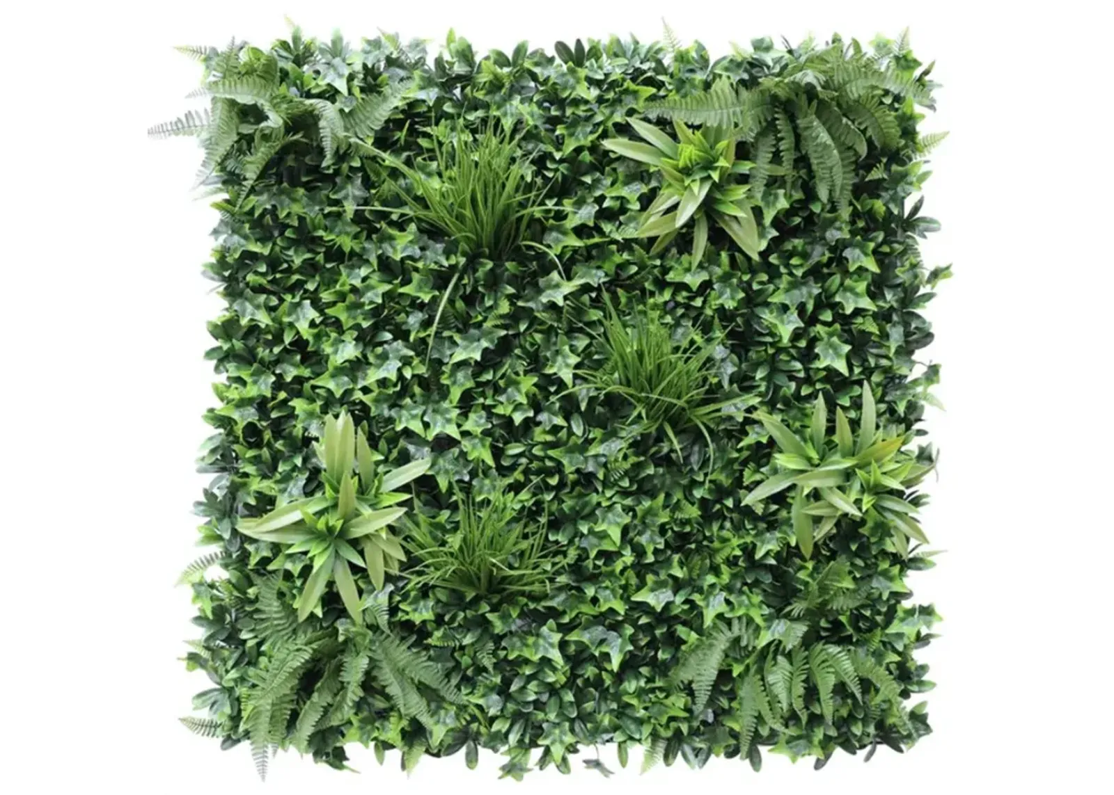 Luxury Green Tropics Artificial Living Wall / Green Wall 40" x 40" 11SQ FT Commercial Grade UV Resistant